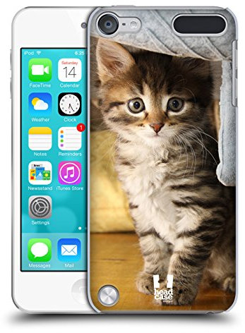 Head Case Designs Chat Tigré Chats Coque Dure pour l'arrière et Fonds D'Écran Design Assorti Compatible avec Apple iPod Touch 5G 5th Gen