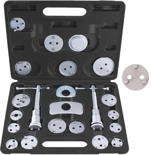 TECPO Bremskolbenrücksteller Set, 22-teilig Universal Bremskolben Bremssattel Rückstellwerkzeug Auto KFZ Werkzeug Rücksteller Satz passend für VAG VW BMW Mercedes PSA Peugeot Ford Opel