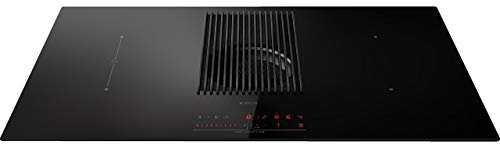 Elica; Piano cottura con cappa aspirante NIKOLATESLA PRIME BL/A/83; Color: vetro nero