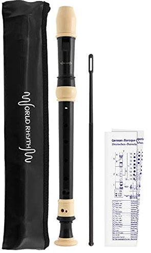 World Rhythm Sopranblockflöte, Schwarz & Elfenbeinfarben