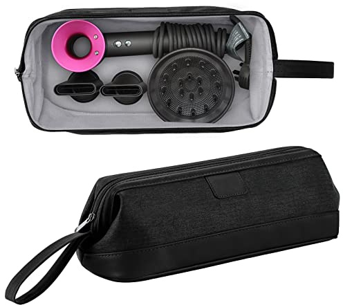 Kyrio Borsa Universale con Cerniera per Asciugacapelli Compatibile con Asciugacapelli Dyson Supersonic Dyson Airwrap Styler Accessori, Custodia Organizer Cosmetico da Viaggio Portatile, Nero , 36*16