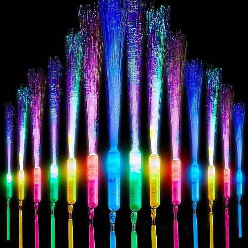 Sunshine smile 12 Stück Leuchtstäbe,Knicklicht Pop Tubes,Pop Röhren Sensorik Spielzeug,Neon-Leuchtstäbe Schaum,LED Leuchtspielzeug für Kinde,Leuchtarmbänder,Glowing Sticks, LED Leuchtspielzeug