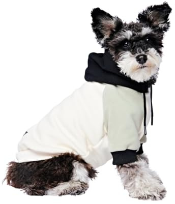 Spark Paws Hunde Kapuzenpullover – Premium-Qualität, butterweich, hervorragender Komfort und Passform, beruhigende Fleece-Innenseite, geeignet für alle Rassen - Olive Cream - M