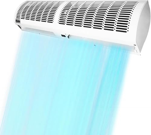 Air Curtain, Energy-Saving Silent Wall-Mounted Machine for Commercial and Industrial Use, Remote Control, Ideal for Factories and Warehouses