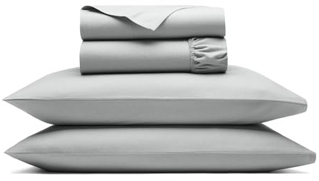 BOLL & BRANCH Flannel Sheet Set - Queen, Shore - Luxury 100% Organic Cotton - Includes 1 Flat, 1 Fitted, 2 Pillowcases - Velvety Soft, Warm & Breathable