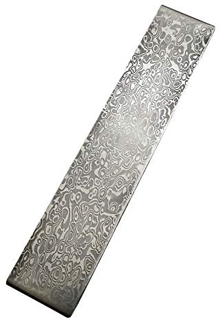 Mingzhe Värmebehandlat Knivblad i Damaskusstål för Knivtillverkning, Slitstarkt Silvermaterial, 160 Mm Storlek, 1 Enhet (2)