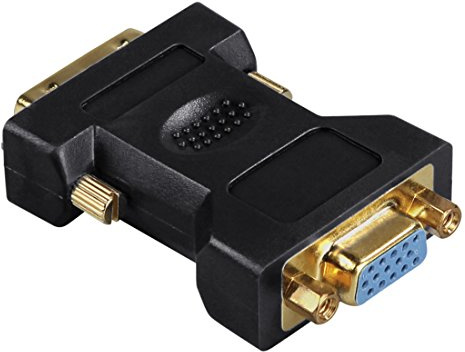 Hama DVI - VGA -Adapter, DVI-Stecker - VGA-Kupplung, vergoldet, geschirmt