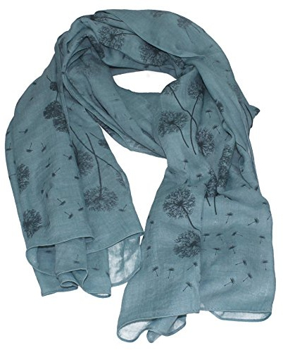SwankySwans Dandelion Celebrity Designer Scarf Womens Scarf Shawl Wrap Ladies Long Scarf - Mint blue