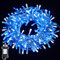 WISD Christmas Lights - 200 LED 13M Xmas Tree Lights with Timer and Memory - Indoor Outdoor Fairy String Lights Mains Powered for Garden Bedroom Party Decoration (Blue + White)