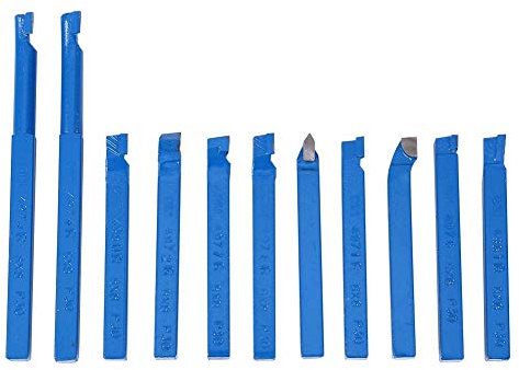Drehmeißel Bit Setzt Drehmaschine Meißel Kit,Hartmetallspitze Tipped Cutter Drehbank Drehwerkzeug Set Drehmaschine Drehwerkzeuge Fräsen Schneidwerkzeug Set,8 * 8mm,11pcs