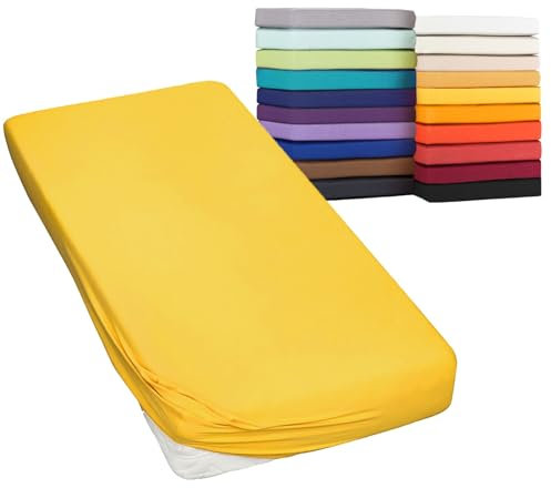 Moon-Classic Spannbettlaken Boxspringbett Wasserbett Spannbetttuch Matratzen 160g/²m 180x200-200x220 mais