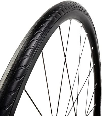 Tannus 100% Pannenschutz-Reifen 700x25c (25-622) Airless Tire New Slick | Solider Rennradreifen Road, Farbe Midnight (Schwarz), Härte Regular