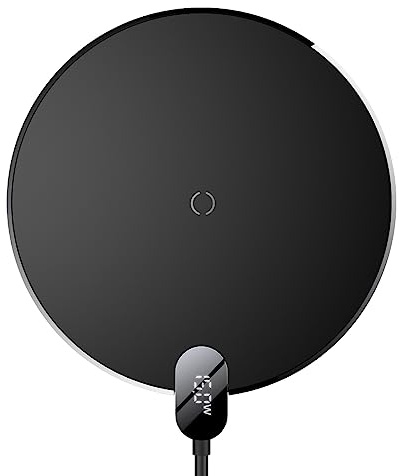 Baseus Inductive Wireless Charger Digital LED 15W (Black)