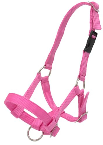 PFIFF 103101 Pako - Cavezza Regolabile per Alpaca, con Chiusura a Clip, Colore: Rosa