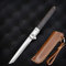 eiloszf Taschenmesser extra scharf Einhandmesser Klappmesser mit Holzgriff Outdoor & Survival Messer mit Edelstahlklinge für Arbeit Wandern Camping (Quadrat-Schwarz)
