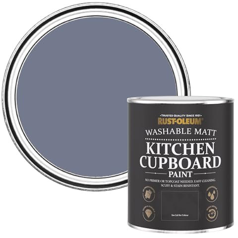 Rust-Oleum Blue Kitchen Cupboard Paint in Matt Finish - Hush 750ml