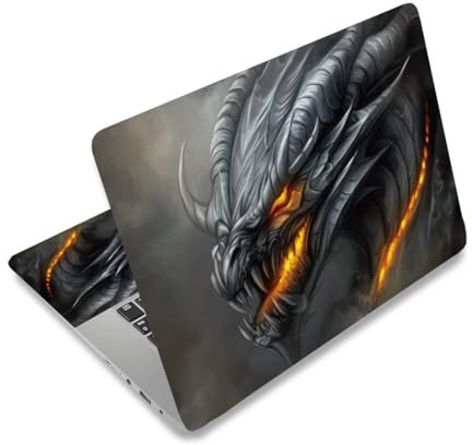 PLIGREAT Pegatina de piel para ordenador portátil, reutilizable, pegatinas de vinilo para PC, portátil, portátil, cubierta de teclado universal de 12 pulgadas, 13 pulgadas, 13,3 pulgadas, 14 pulgadas