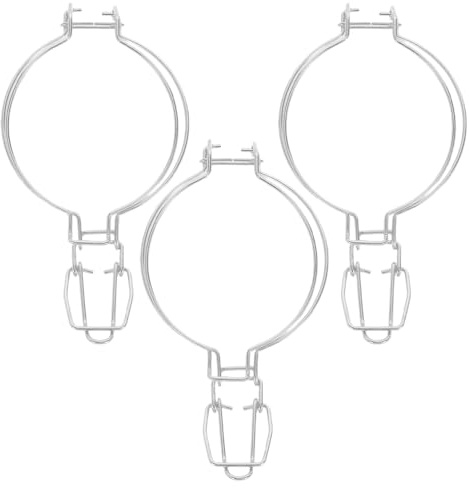 iplusmile 3 pinzas para tarros de acero inoxidable, alambre resistentes al desgaste, para sellar tarros de cristal, cierre seguro para cocina y restaurantes