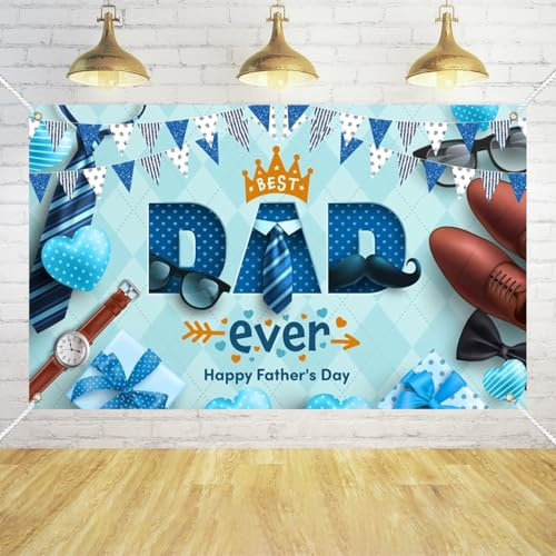 Grande Banner per Festa del Papà - 180x110 cm, Perfetto per Giardini, Cortili e Finestre - Decorazione per Festa del Papà, Facile da Appendere e Duratura