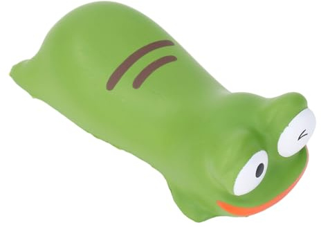 Headerbs Handledsstöd för Mus, PU Memory Foam Ergonomiskt Handledsstöd med Söt Djurdesign, Dubbelsidig Kudde, Lindrar Handtrötthet för Kontorsstudenter (Groda)