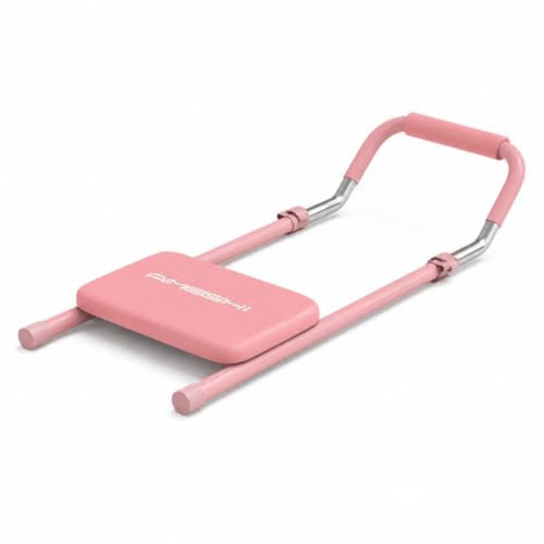 Hellery Banc Sit-Up Pliable Appareil Abdominaux avec Siège Rembourré Réglable Entraîneur Abdominal pour Maison, Appartement, Array, Rose