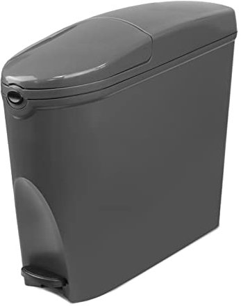 Sanitary Bin 20 litre Feminine Hygiene Sani Waste Bins Female Toilet Disposal | Grey ABS Plastic