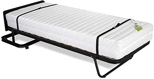 Evergreenweb - Letto a Scomparsa Verticale, KIT Rete Singola a Doghe con Materasso Memory Foam 80x190 alto 24 cm - TRASFORMABILE in 2 Materassi Singoli, Rivestimento Sfoderabile e Lavabile Anallergico