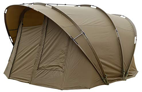 Fox R-Series 2 Man XL inc Inner Dome Khaki 315x330x185cm- Zelt für Angler, Karpfenzelt zum Ansitzangeln, Angelzelt zum Nachtangeln