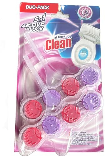 6-pack – At Home Clean 5in1 toalettblock – lavendel – 2 x 45 g