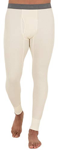 Fruit of The Loom Men's Recycled Waffle Thermal Underwear Bottom, Natural, X-Large