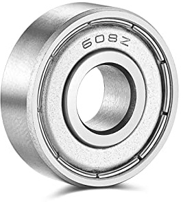 608-Z Shielded Sealed Miniature Skateboard-Bearings - 8x22x7mm, 10 Pcs, Used in Longboard and Scooters Machinery, Roller Skates (10)
