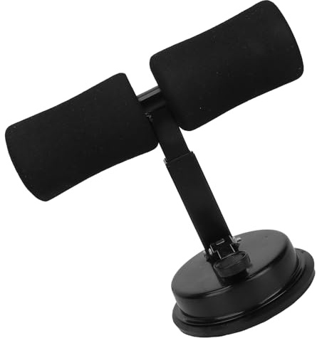 Barre D'assise pour le Sol, Exercice des Muscles Abdominaux, Outil D'assise Portable pour Modeler Corps, Appareil D'entraînement D'assise, équipement D'assise Réglable avec Support Pied Assis(noir)