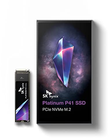 SK Hynix Platinum P41 500GB SSD PCIe NVMe Gen4 M.2 2280 PS5 Internal SSD, Up to 7000MB/S, Storage Expansion, PS5, Laptop & PC Desktop Compatible, for Gamers and Creators