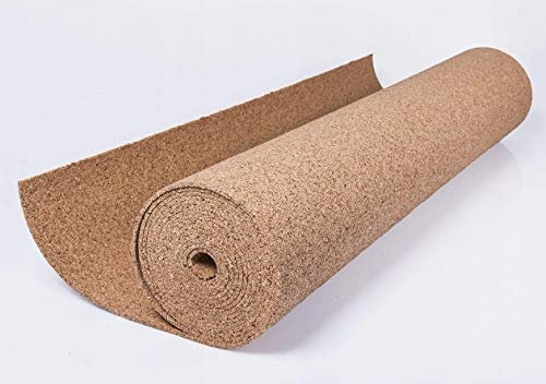 Kork Rolle Meterware – Maße: 1 m x 10 m – Oberfläche (10 m²) – Dicke von 2 mm bis 10 mm – Schalldämmung von Böden und Wänden, Kork von höchster Qualität (3 mm)