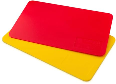 Zenker Haribo 46516 2 - Tappetino da taglio in plastica, rosso e giallo