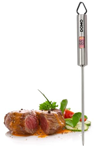 DOMO DO3100 Termometro culinario in acciaio inox con display illuminato
