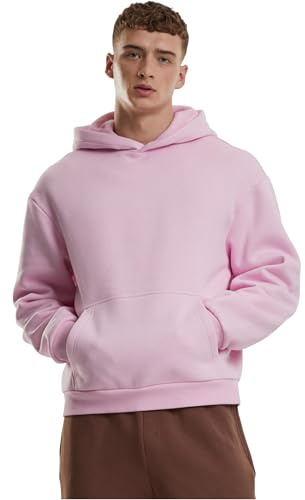 Urban Classics Fluffy Hombre Sudadera con Capucha Negro 70% algodón, 30% poliéster Regular