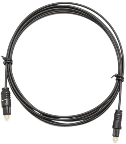 Junterone Cavo audio a fibra ottica digitale da 3 metri SPDIF OD2.2 TOSLINK-TOSLINK Cavo placcato oro Connettiti al CD DVD Facile da usare