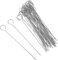 EIYVPRA Roulade Needles, 30, 15, 20, 30 cm Stainless Steel Roulade Needles Replacement for Replacement, Roulette Clips, Skewers