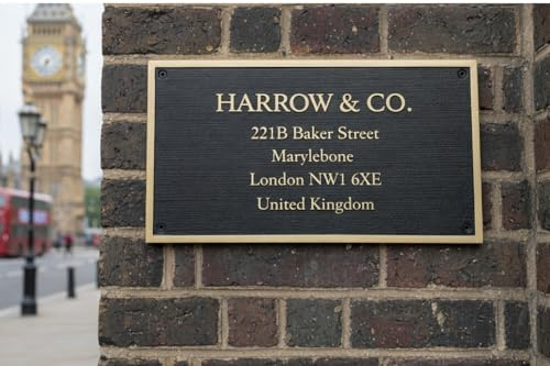 Personalized Bronze Engraved Brass Nameplate with Logo, Images & Custom Text, Indoor Outdoor Wall Mount Sign for Home, Office, Memorial & Special Occasion Gifts – Solid Brass Custom Plaque ( BRASS WITH BLACK)