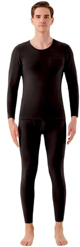 ofeirhz Ropa interior térmica para hombre, forro polar, capa base de manga larga, parte superior e inferior, conjunto de ropa interior térmica para hombre, traje de compresión para invierno, cálido