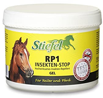 Stiefel RP1 Insetto Stop Gel per Cavalli, Altamente Efficace Repellente per Cavalli e Cavaliere, Quasi inodore, Spray Contro zanzare, Freni, zecche, Diverse Ore di efficacia, 500 ml