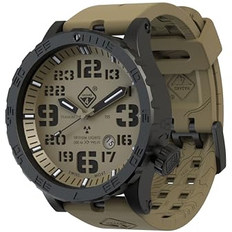 HAZARD 4 Heavy Water Diver 50mm Titanium Tritium Dive Watch 300M/990 FT Depth, Arid