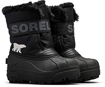 Sorel KIDS SNOW COMMANDER Schneestiefel für Unisex Baby, Schwarz (Black x Charcoal) - Children, 30 EU