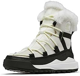 Sorel Women's Ona RMX Glacy WP Boot, Sea Salt, Black, 5.5 Medium US
