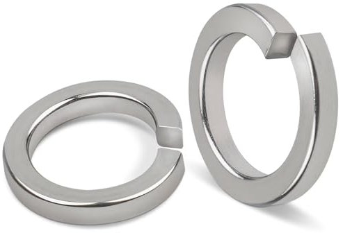 25 Stück Federringe M10, Leryati DIN 127 Federring Form B nach Federring Glatt, A2 V2A Federscheiben Edelstahl Spiralförmige Federscheiben Unterlegscheiben Federscheibe Sprengring