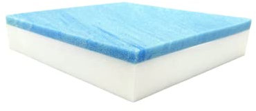FoamRush 15 cm x 66 cm x 68 cm cool gel minnesskum bänkkudde ersättning medium fast (Upholstery skum, sätesersättning, stoppningsark, skumgummivaddering, soffa, soffkudde, madrass) tillverkad i USA