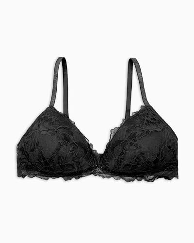 Emporio Armani Woman Eternal Lace Padded Triangle Bra Black L