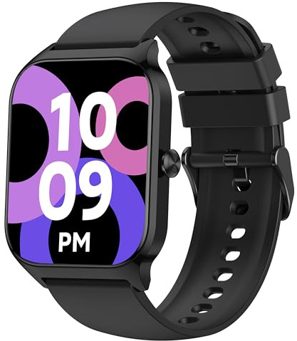 Popglory Smartwatch Kinder Damen Herren, 100+ Sportmodi & 24/7 Gesundheit Fitnessuhr, Bluetooth Anrufe, Blutdruck Herzfrequenz Stress Schlaf, mit/ohne App, Wecker, Rechner, Schrittzähler Android iOS
