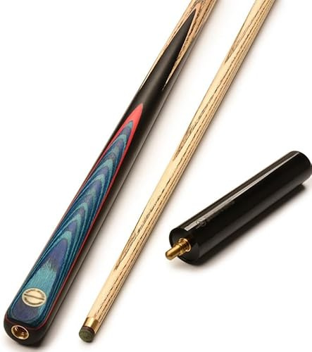 Generisch Professioneller Snookerqueue mit Verlängerung und Koffer, 57 Zoll, einteiliger Poolqueue, Poolstock, 19 oz, 10,2 mm Spitze